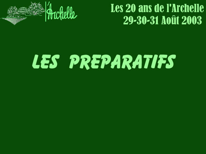 00.0020A Pr�paratifs